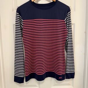 Like New Slazenger Striped Long Sleeved Golf Shirt